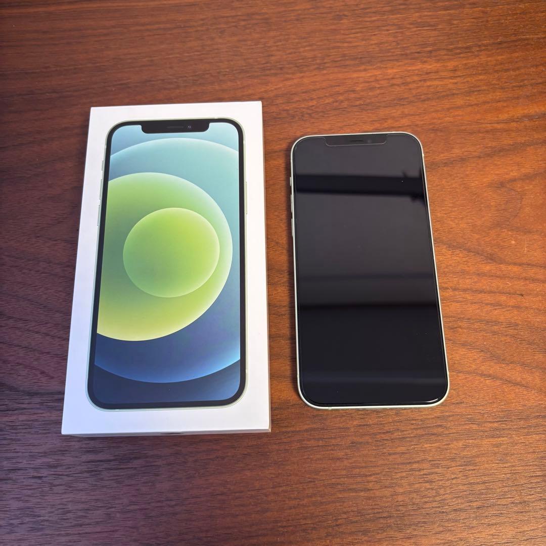iPhone 12 128GB グリーン simフリー 背面割れあり