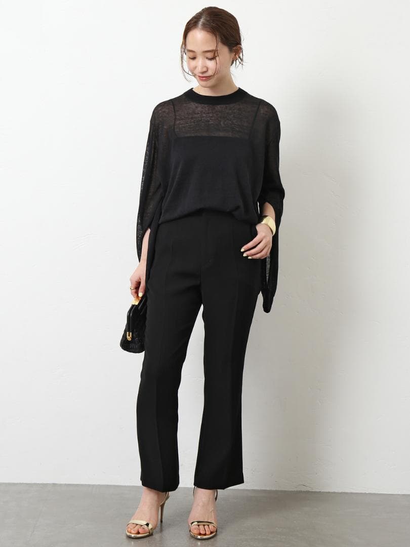 231y*美品 ドゥーズィエムクラス エブリデイアイライククロップドフレアパンツ