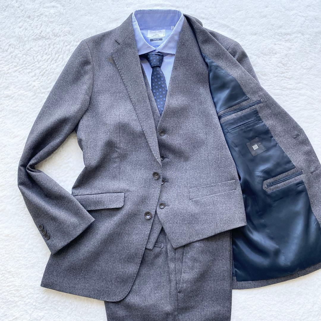 SUIT SELECT スーツセレクト スリーピース チェック Lサイズ Y6