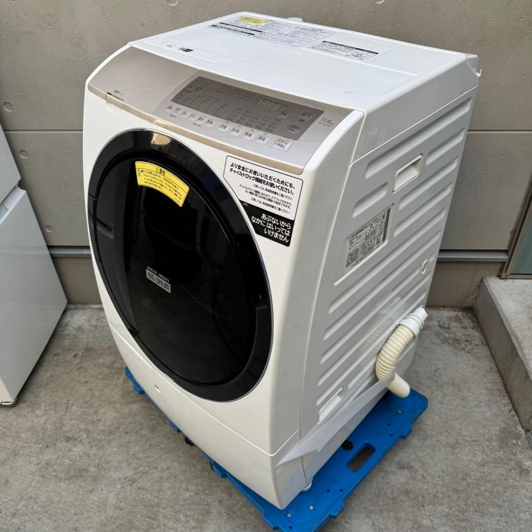149⭐️2021年製美品★日立　ドラム式洗濯機　11KG 熱乾燥　大型　大容量