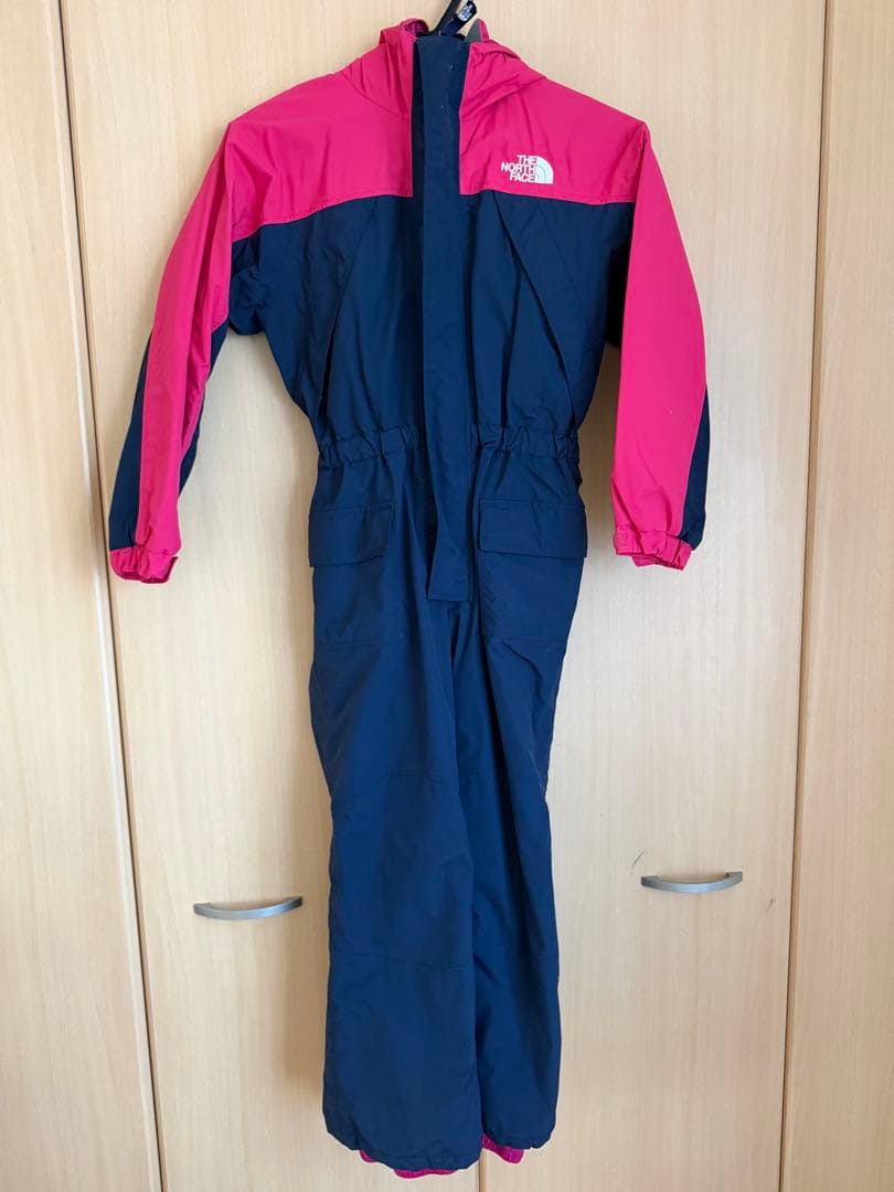 THE NORTH FACE 子ども用フルボディスーツ ネイビー/ピンク