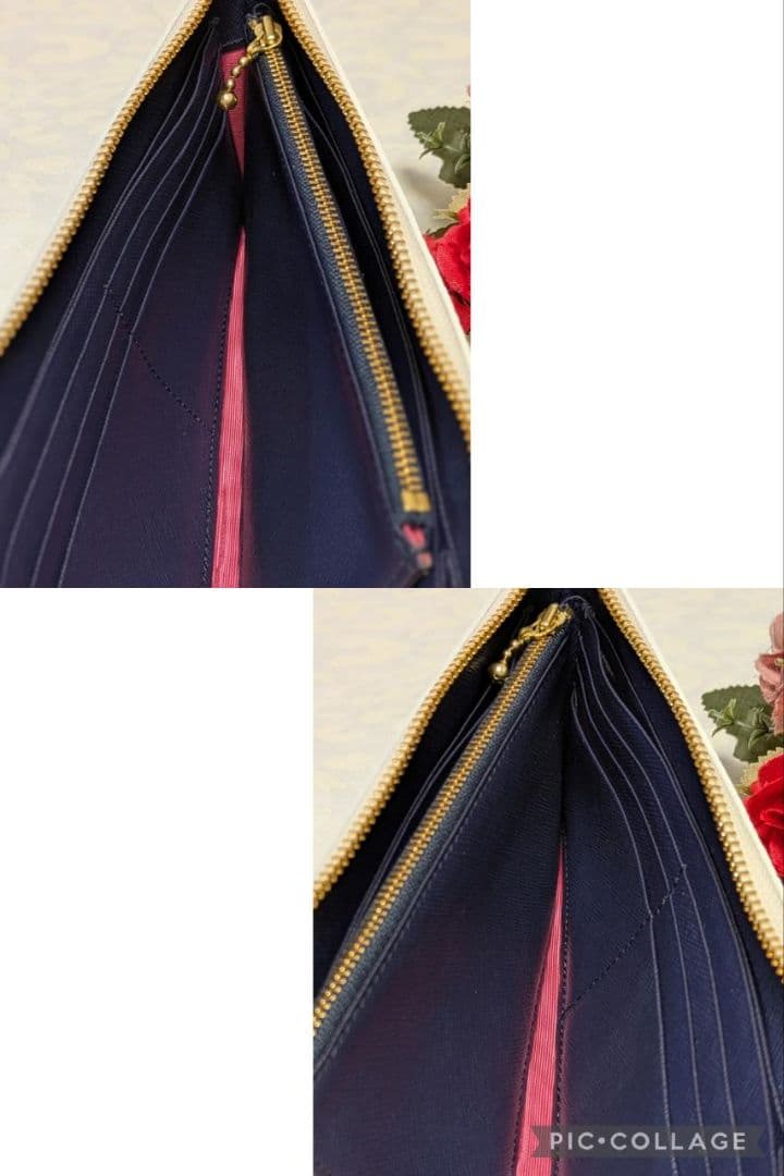 【新品】ADMJ　❤️牛革 カラーグラデーション Lジップウォレット❤️