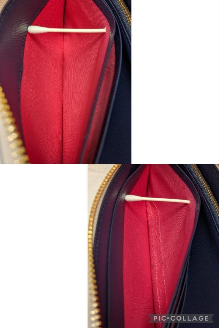 【新品】ADMJ　❤️牛革 カラーグラデーション Lジップウォレット❤️