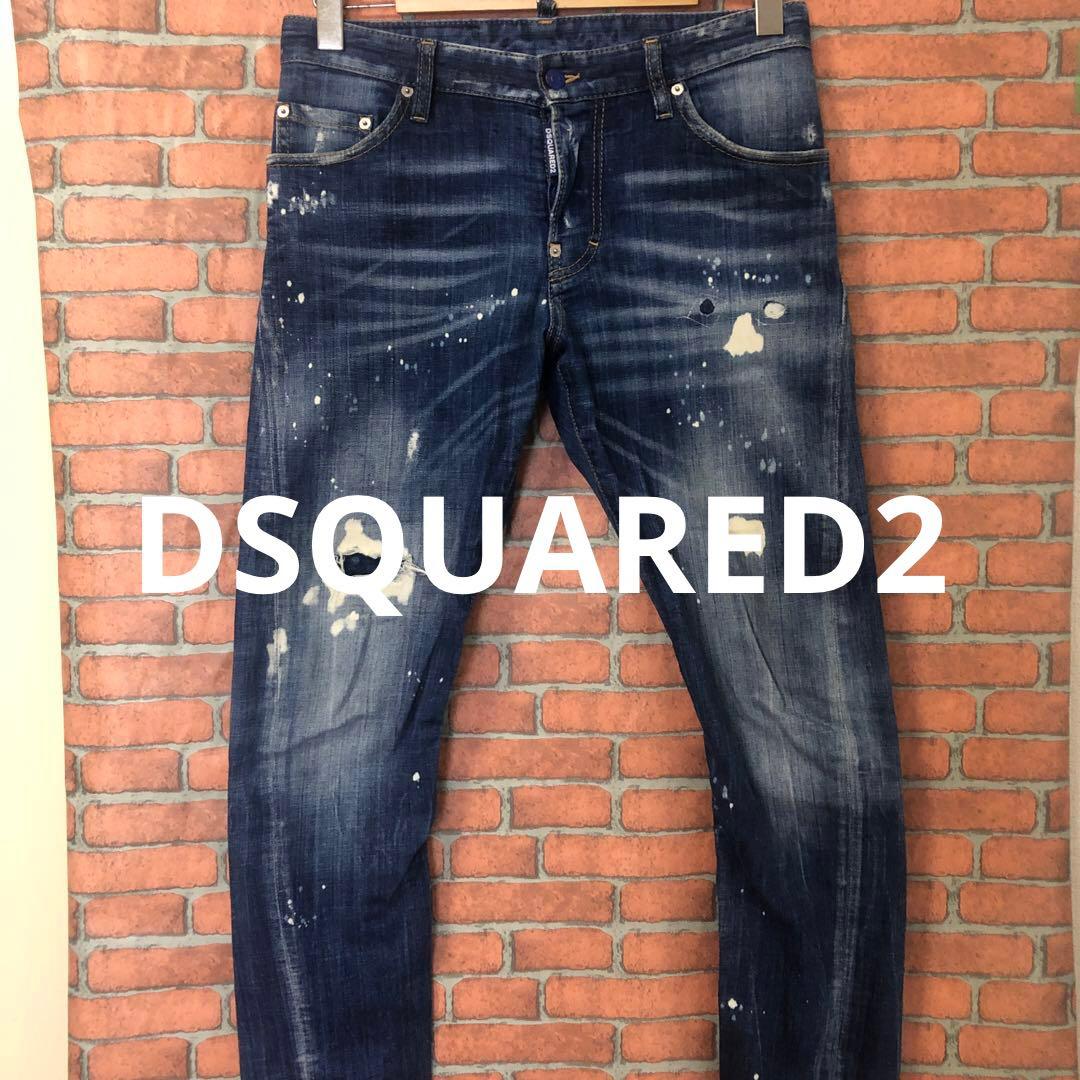 日本限定DSQUARED2チロマニア　 SEXY TWIST ブルー青44