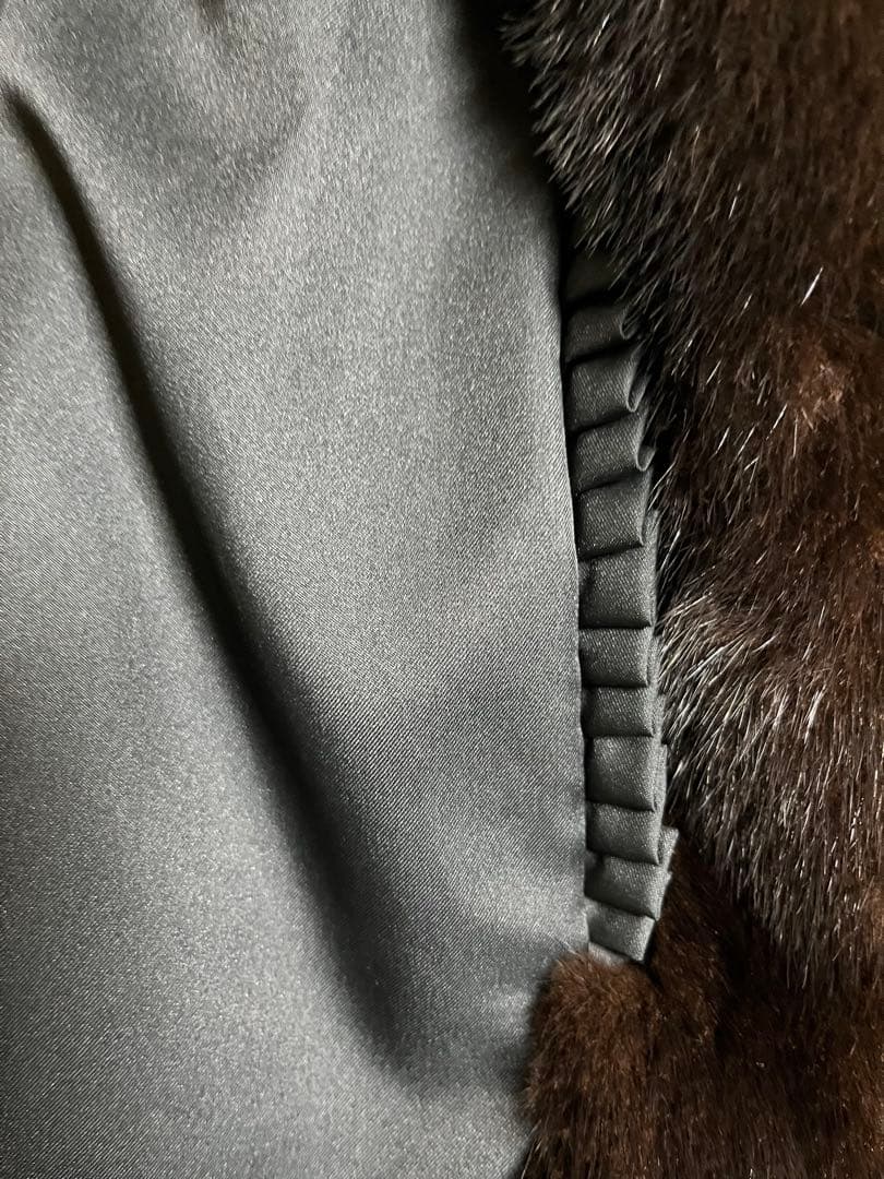 EMBA エンバ　ブラックミンクファーコート　11号　未使用に近い