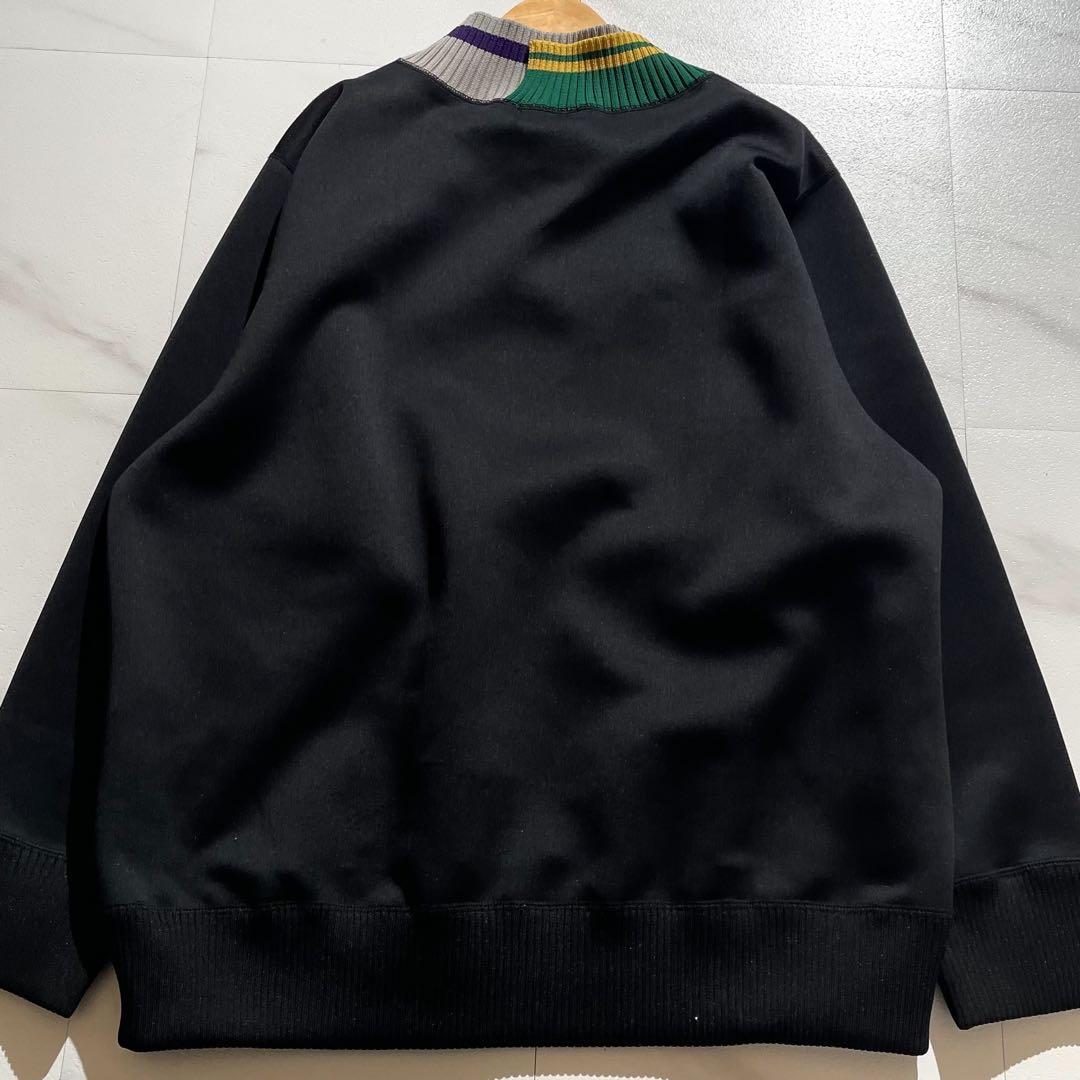 【美品】kolor クレイジーパターン ダンボールスウェット Lサイズ 黒