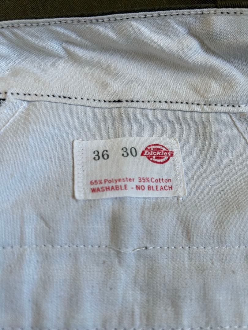 874 チビタグ アルミジップ　70s 80s オリーブ グリーン　ビンテージ