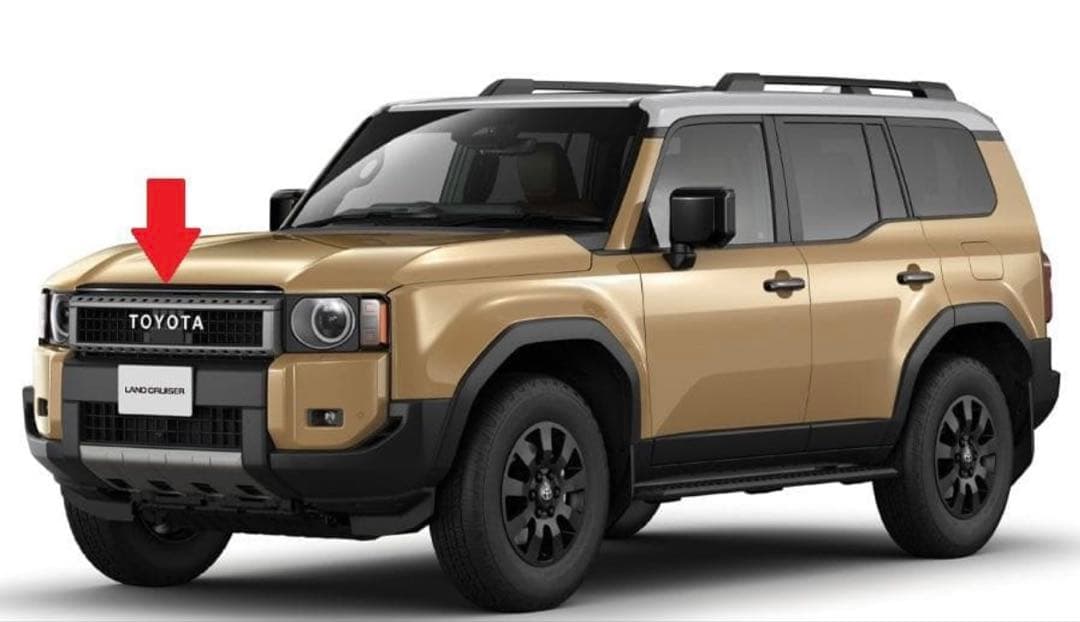 純正部品ランクル250ZX用ボンネットフードモール、バックドアガーニッシュ