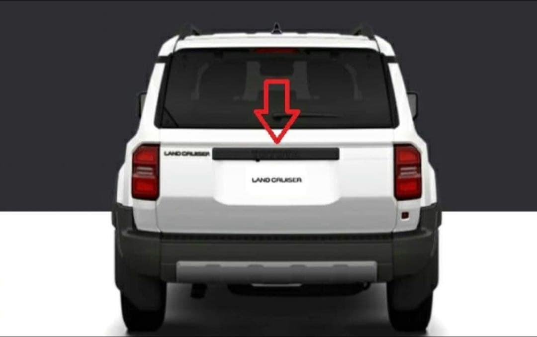 純正部品ランクル250ZX用ボンネットフードモール、バックドアガーニッシュ