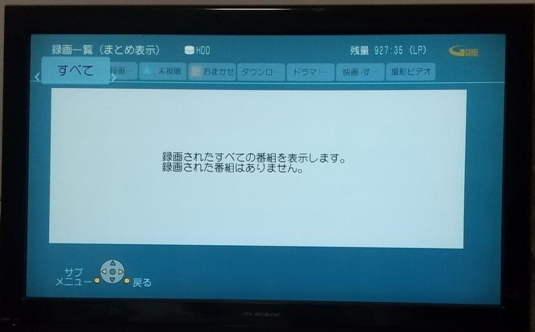 1TB-W録-3D-Panasonic BDレコーダーDMR-BWT500完動品