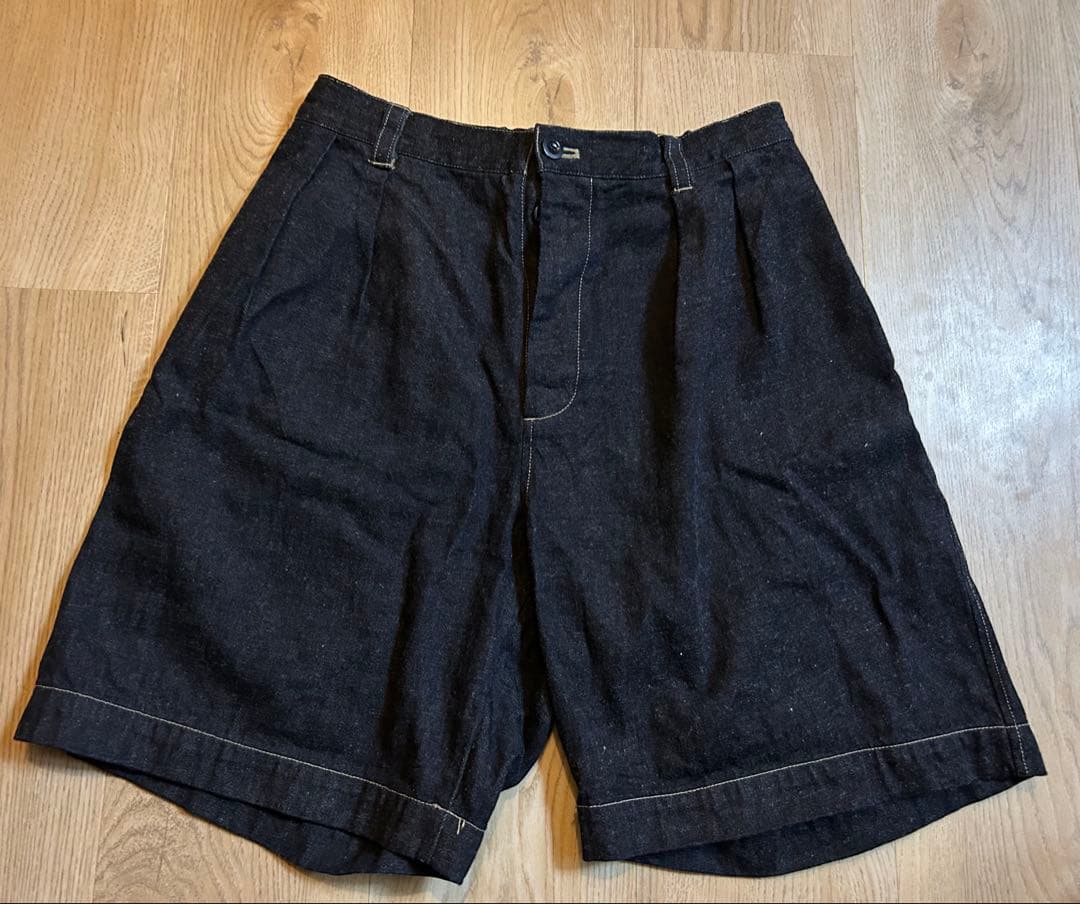 気まぐれセールUpcycleLinoBASIC デニム イージーショーツサイズ1