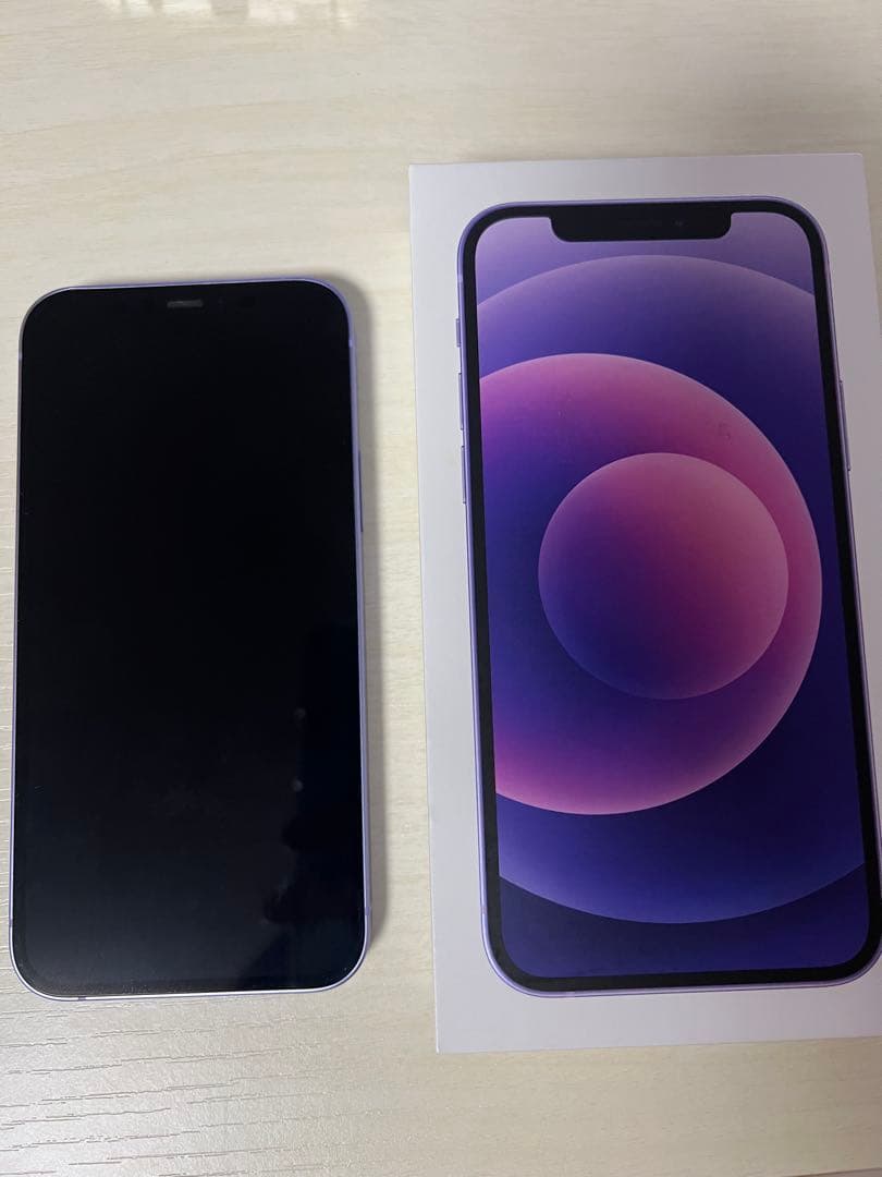 iphone12 パープル 64G simフリー