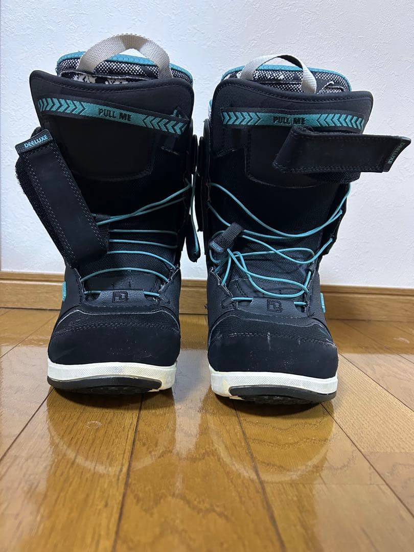 DEELUXE スノーボードブーツ 23.5cm ブラック/ターコイズ