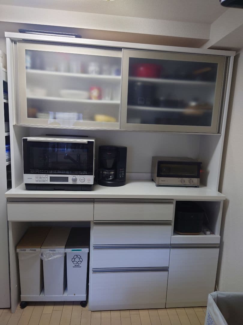 【購入希望者あり】NITORI キッチンボード リガーレ 食器棚