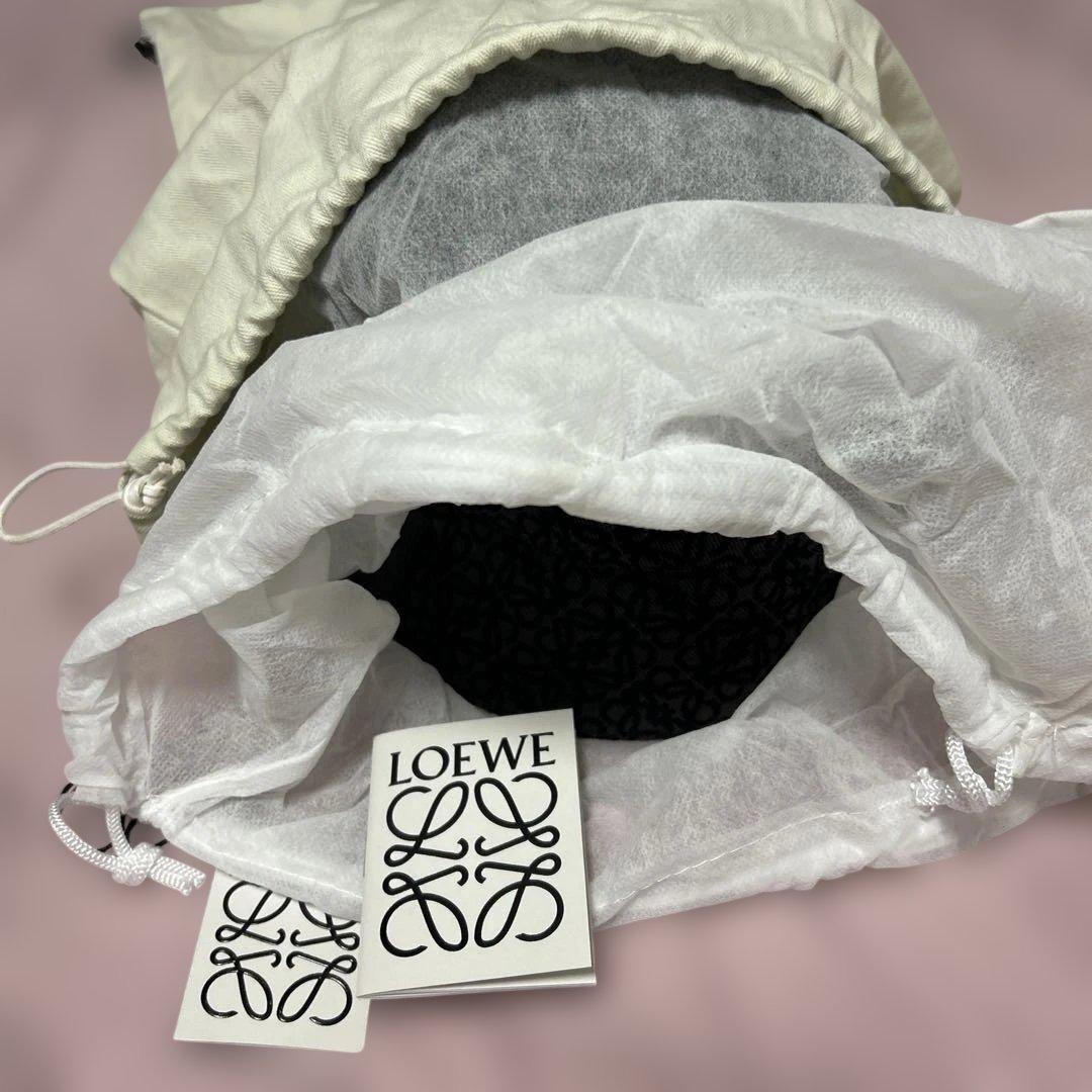 LOEWE ロエベ　リバーシブル　バケットハット アナグラム　黒系　サイズ60