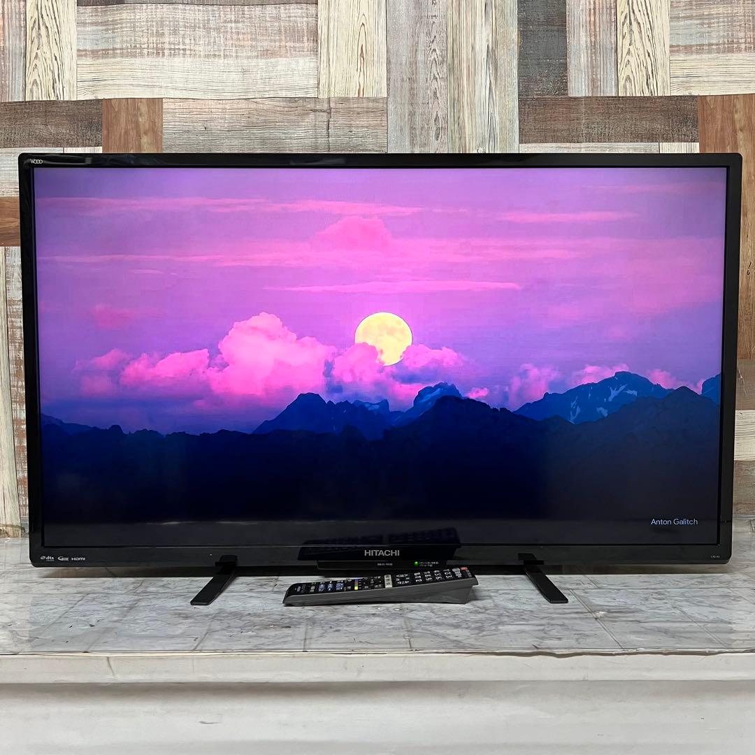 テイルウォークさん専用全国送料込日立40型液晶テレビ外付けHDD録画可 臨場感の