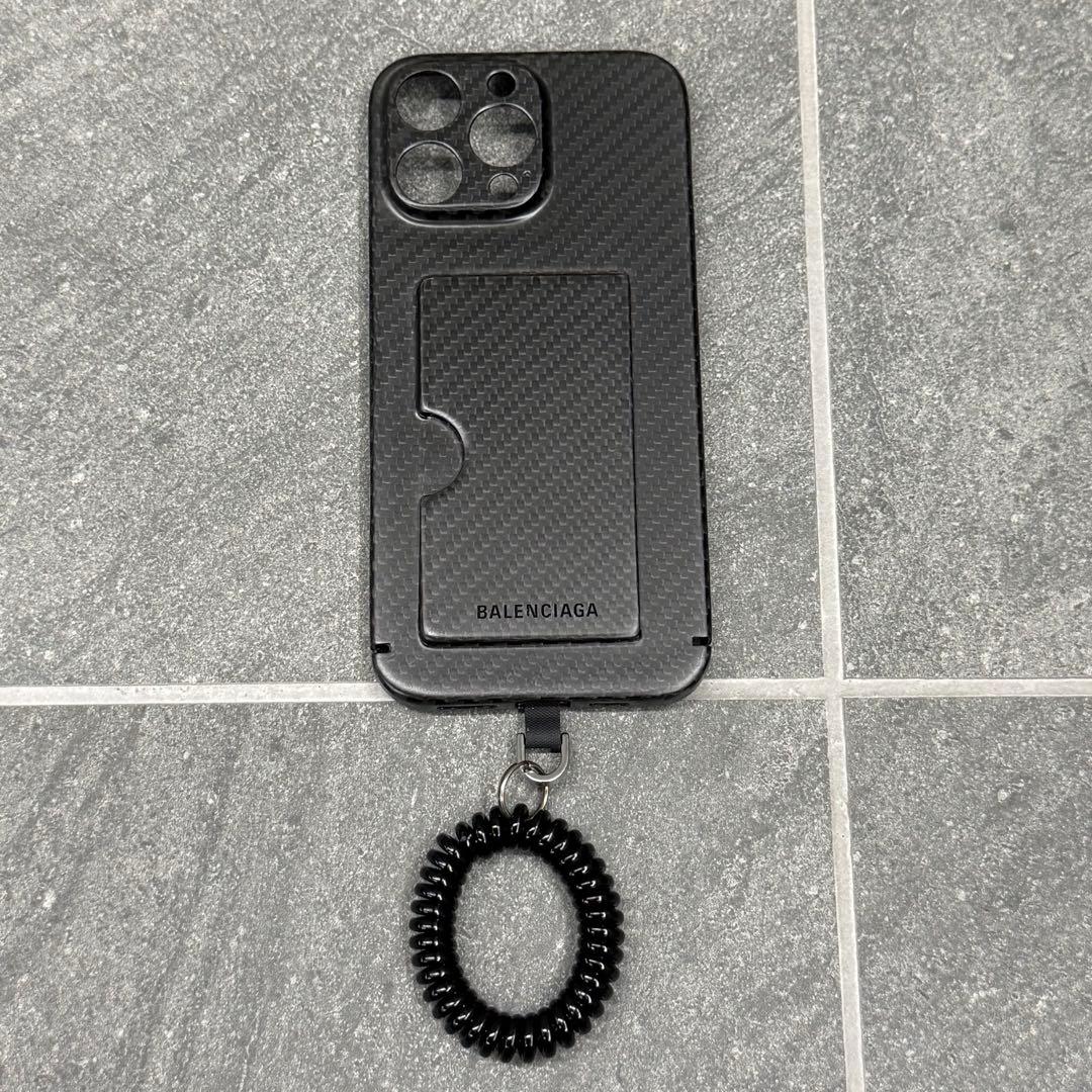 BALENCIAGA カーボンファイバー iPhone16ProMax ケース