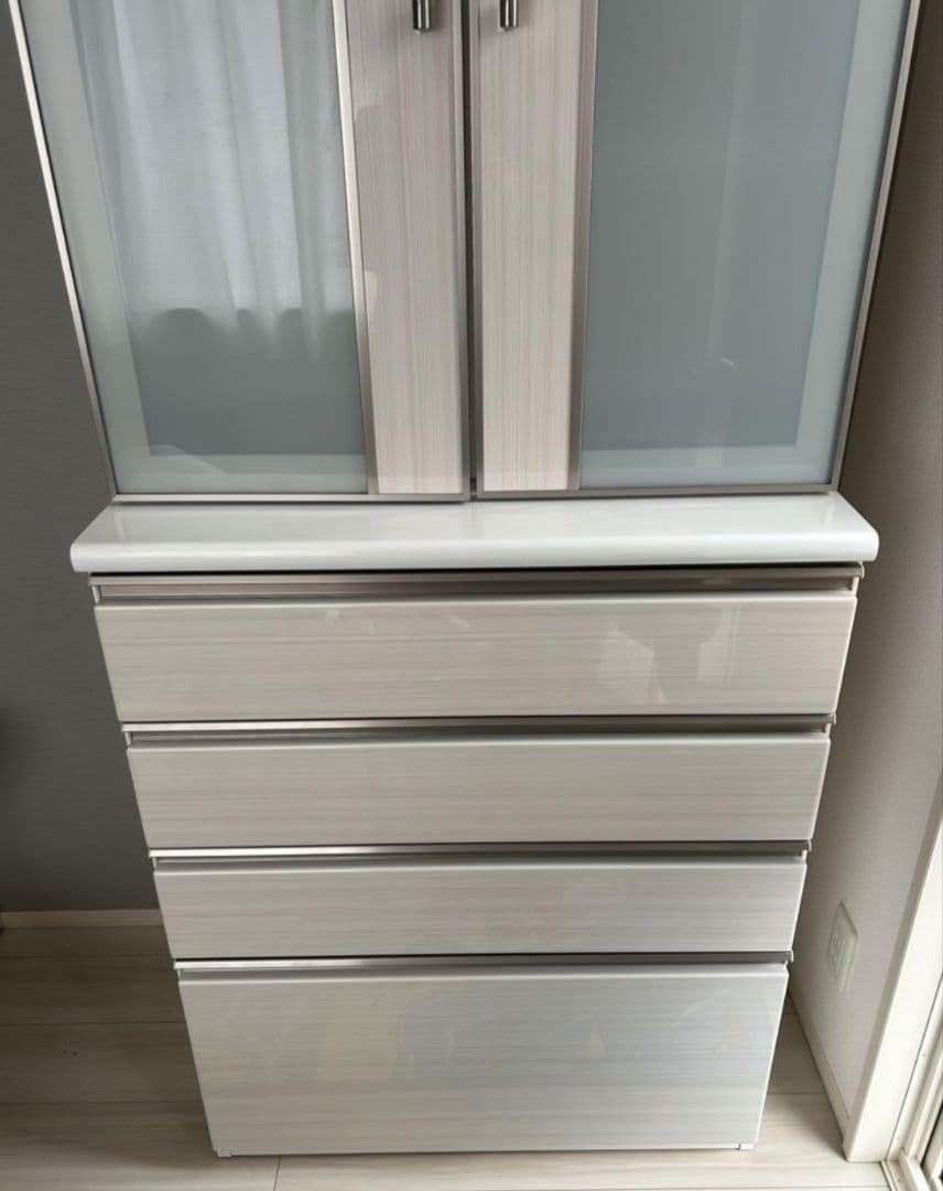 ニトリ 食器棚 ポスティア 80DB WH　リガーレ　レジューム