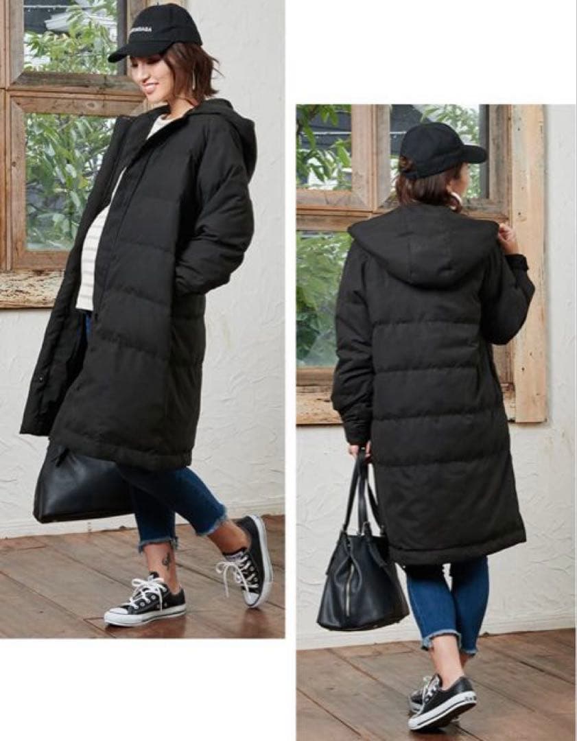 ママコート パパママ兼用 男女兼用 スウィートマミー ブラック Mサイズ