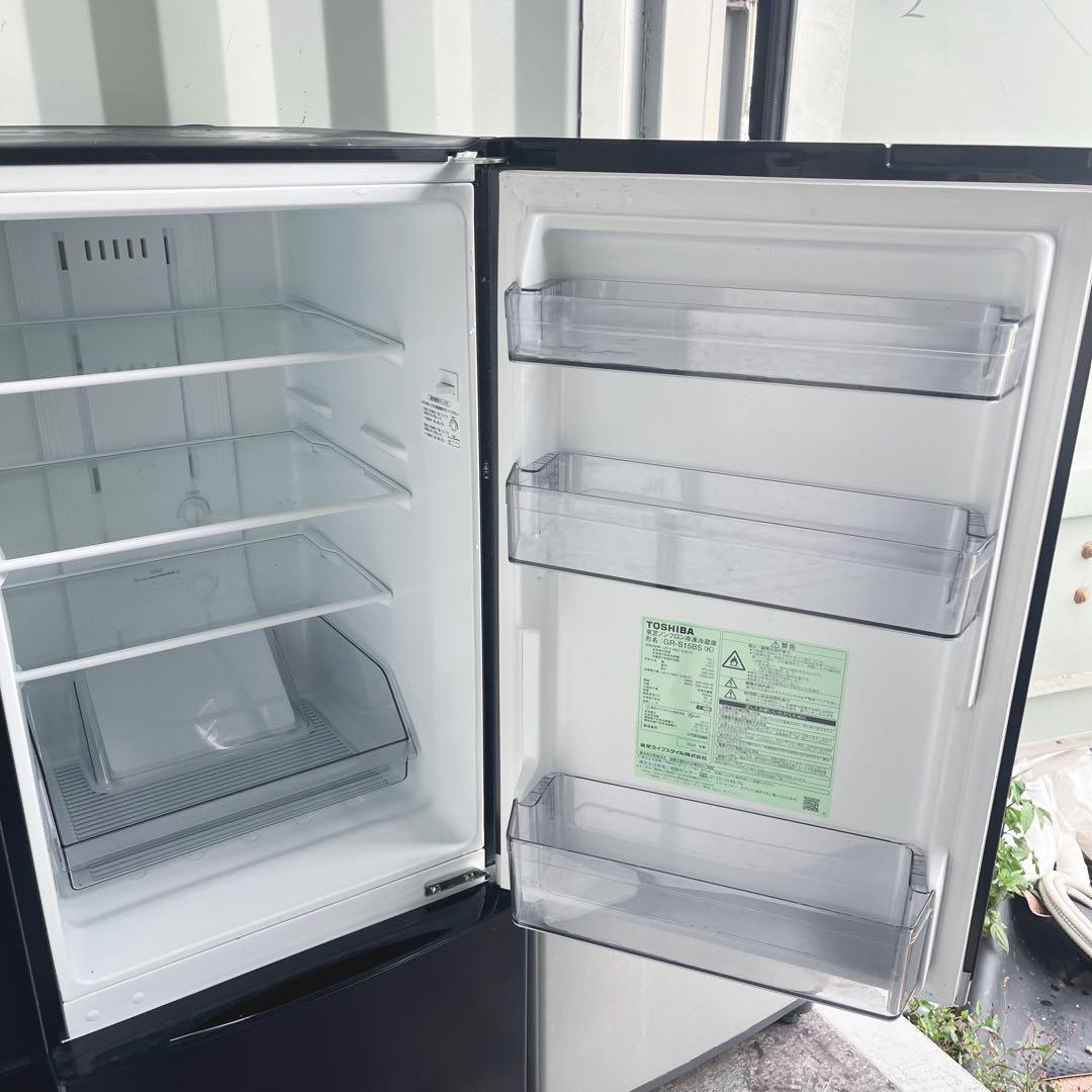 348取付無料！2020年製 ブラック東芝冷蔵庫 アイリスオーヤマ6kg洗濯機
