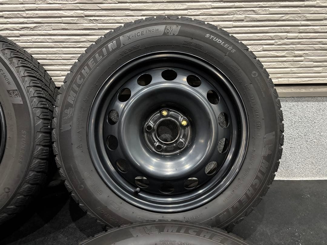 埼玉より【ベルランゴ】純正スチールホイール スタッドレスタイヤセット