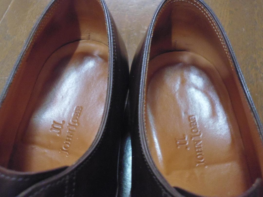 パンダ　ジョンロブ　フィリップ２　７D　ダークブラウンミュージアムカーフ