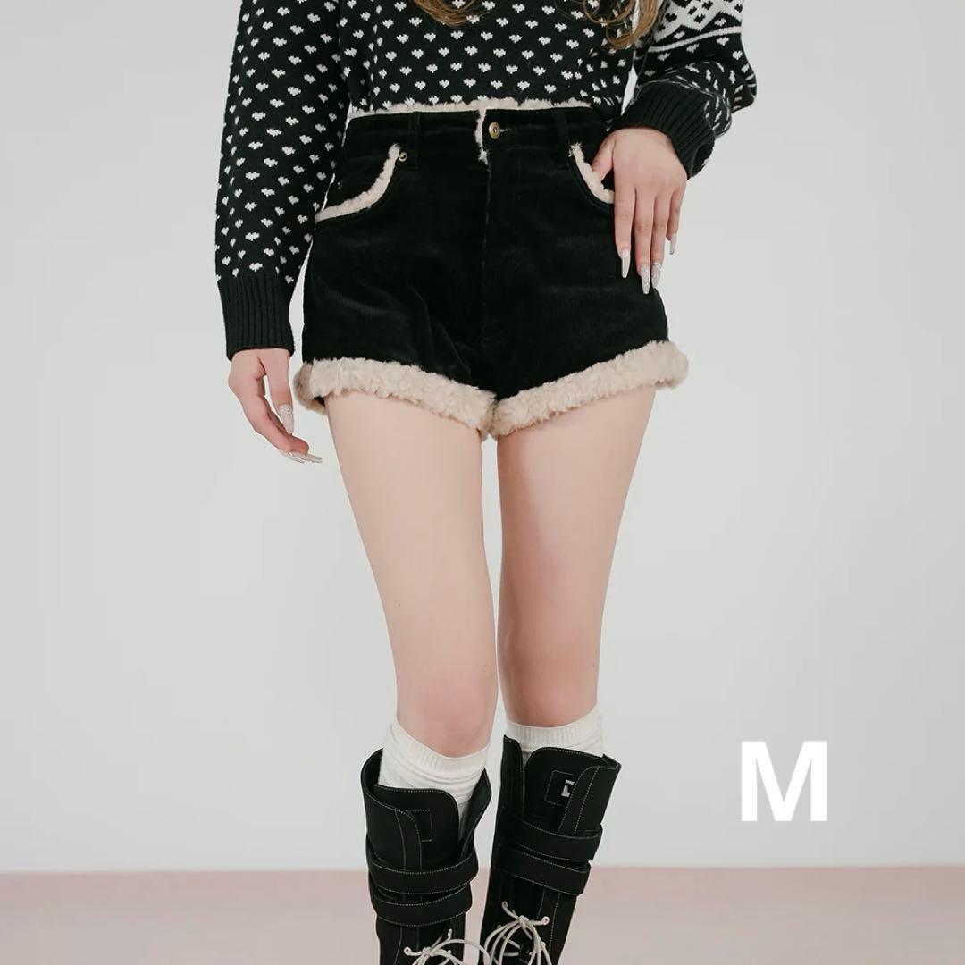 Darich ポイントボアコーデュロイショートパンツ