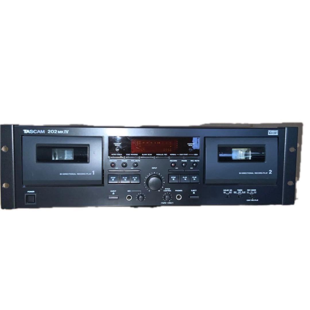 【美品】TASCAM 202MKⅥ タスカム ダブルカセットデッキ