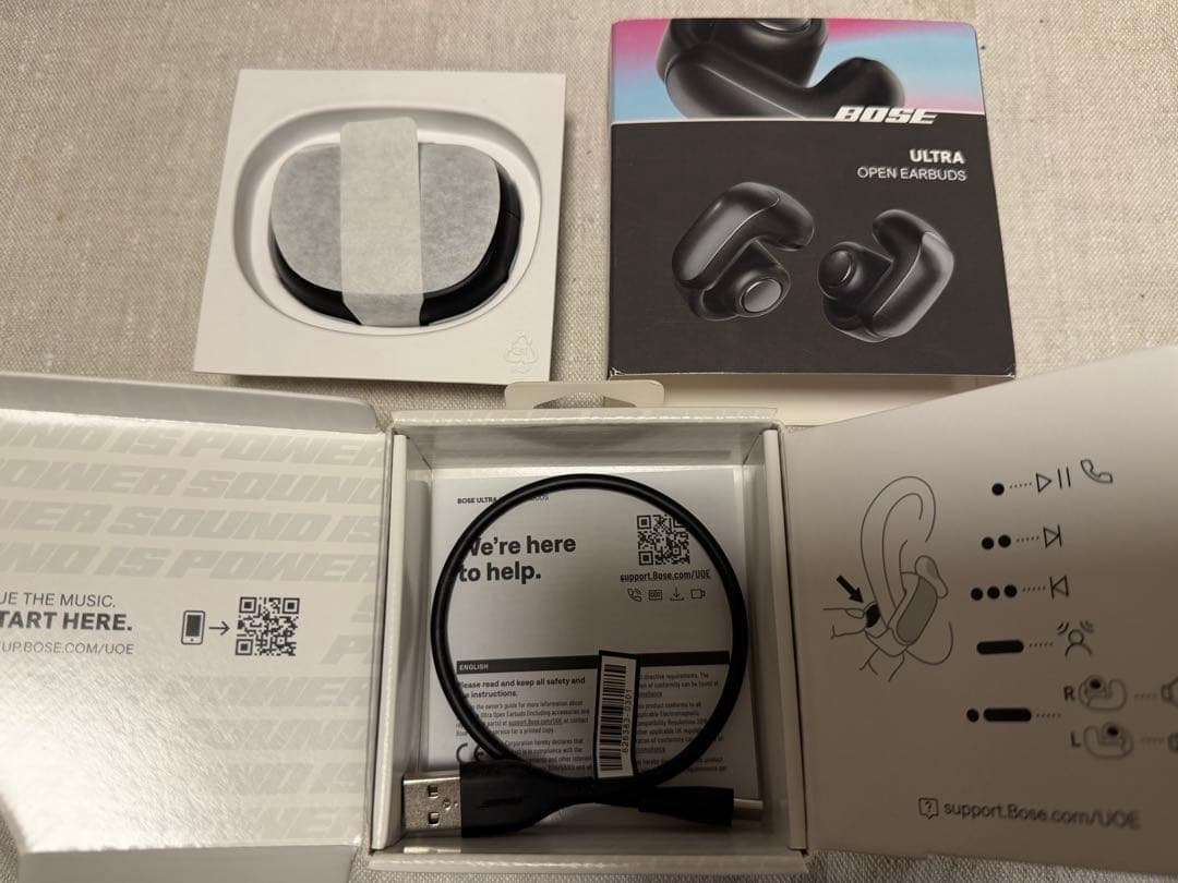 美品 Bose ULTRA OPEN EARBUDS ブラック