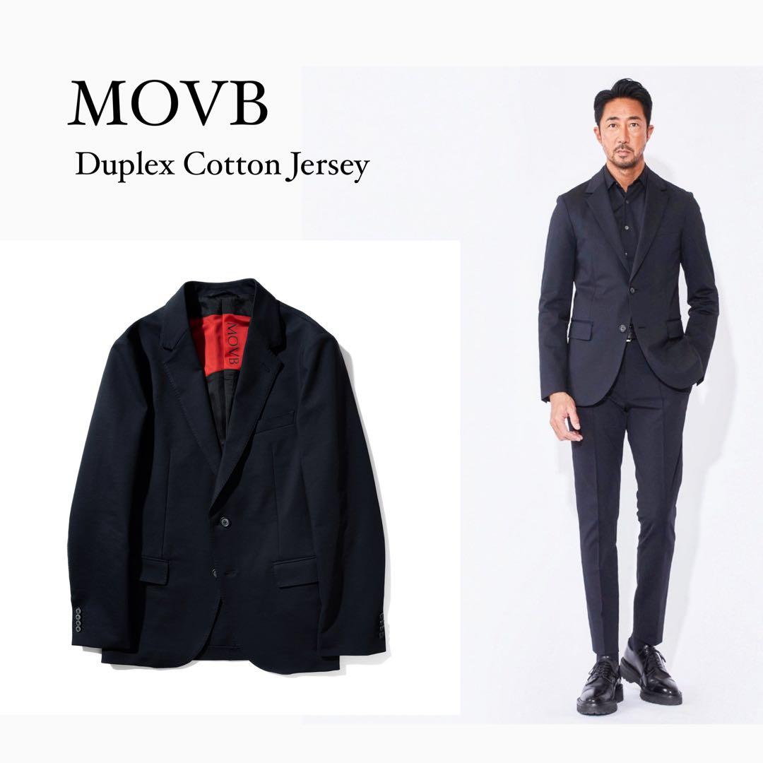 美品✨MOVB モーブ　シングル2Bノッチド・トラベルジャケット コスモネイビー