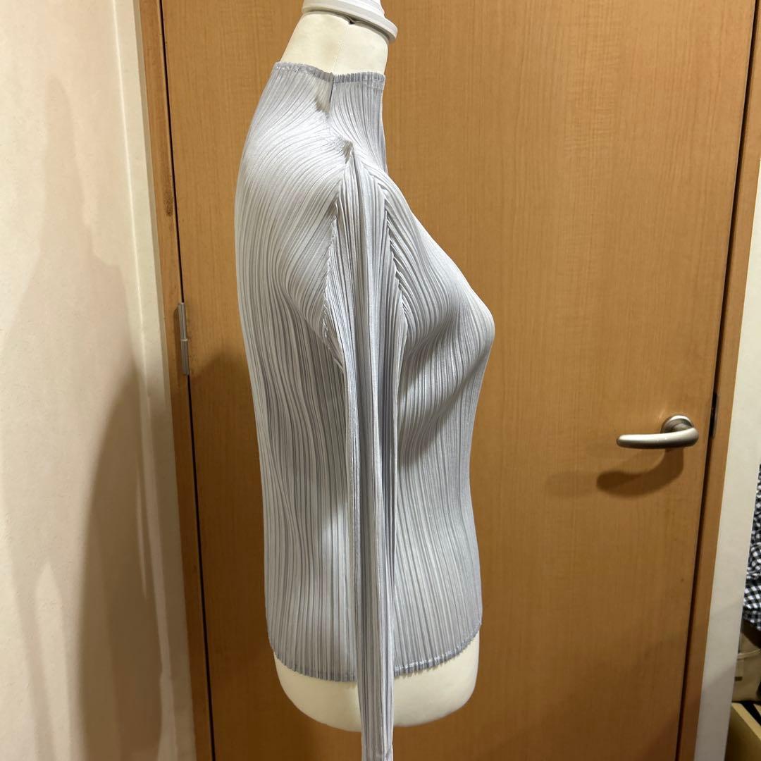 ⭐️プリーツプリーズベーシックアイスグレートップス極美品⭐️