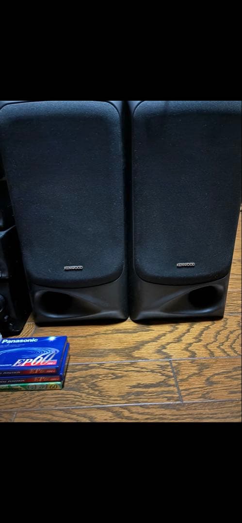 KENWOOD ミニコンポ ブラック スピーカー付き