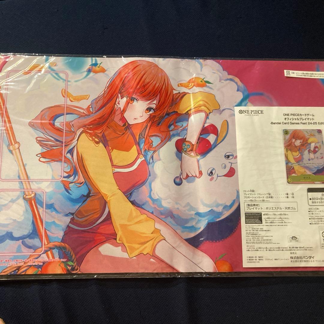 新品未開封ONE PIECE カードゲーム プレイマット　ゼウス　ナミ　プロモ付