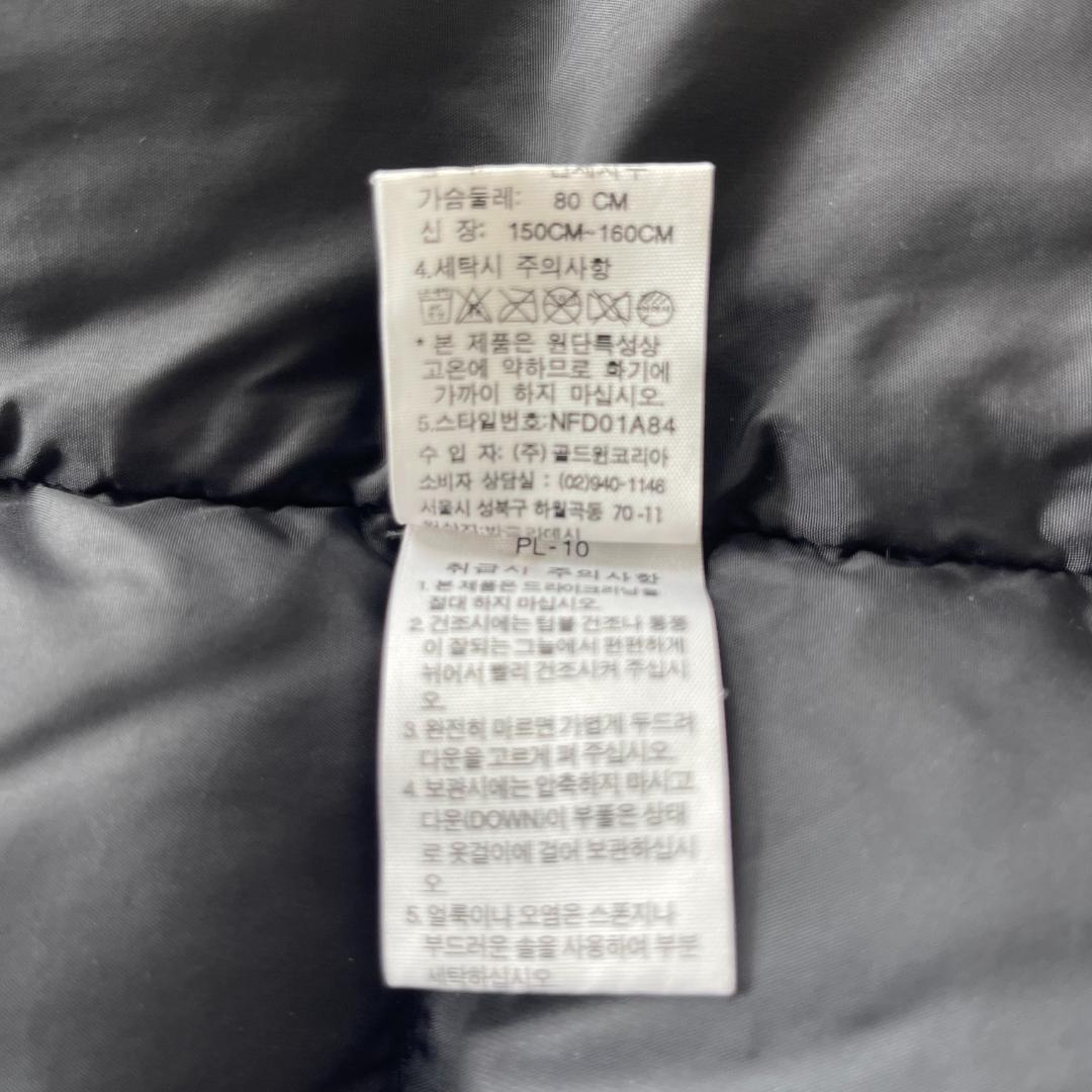 XXS以下 ザノースフェイス ヌプシダウンベスト ユニセックス ブラック