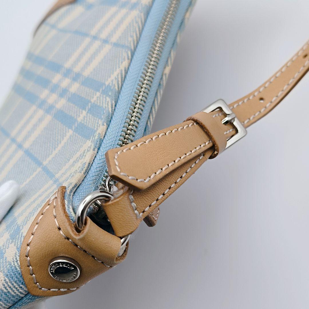 【美品】バーバリーブルーレーベル ワンショルダーバッグ ポーチ 斜め掛け 肩掛け