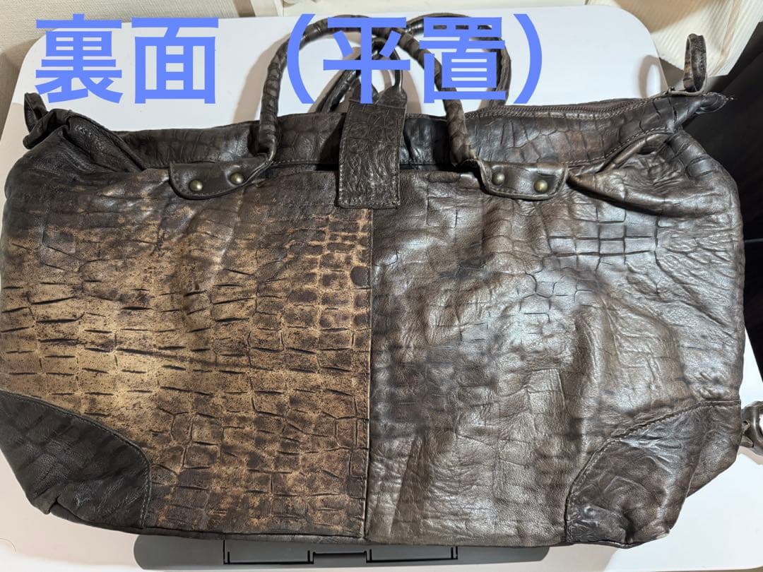 定価15万円collection Privee? イタリアンレザーボストンバッグ