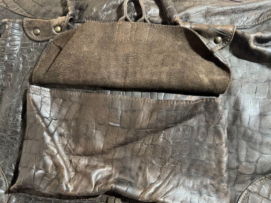 定価15万円collection Privee? イタリアンレザーボストンバッグ