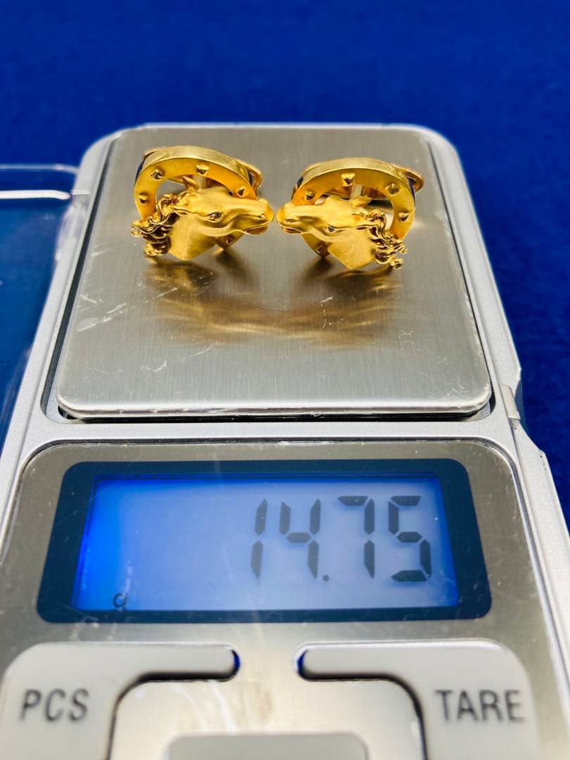 ア*ラ様 ≫★K18YG≪【Carrera y Carrera】ホースシューカフ