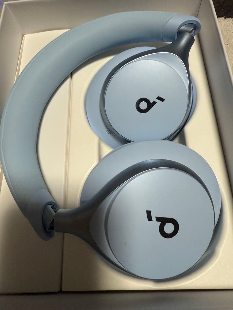 ワイヤレスヘッドホン ライトブルー