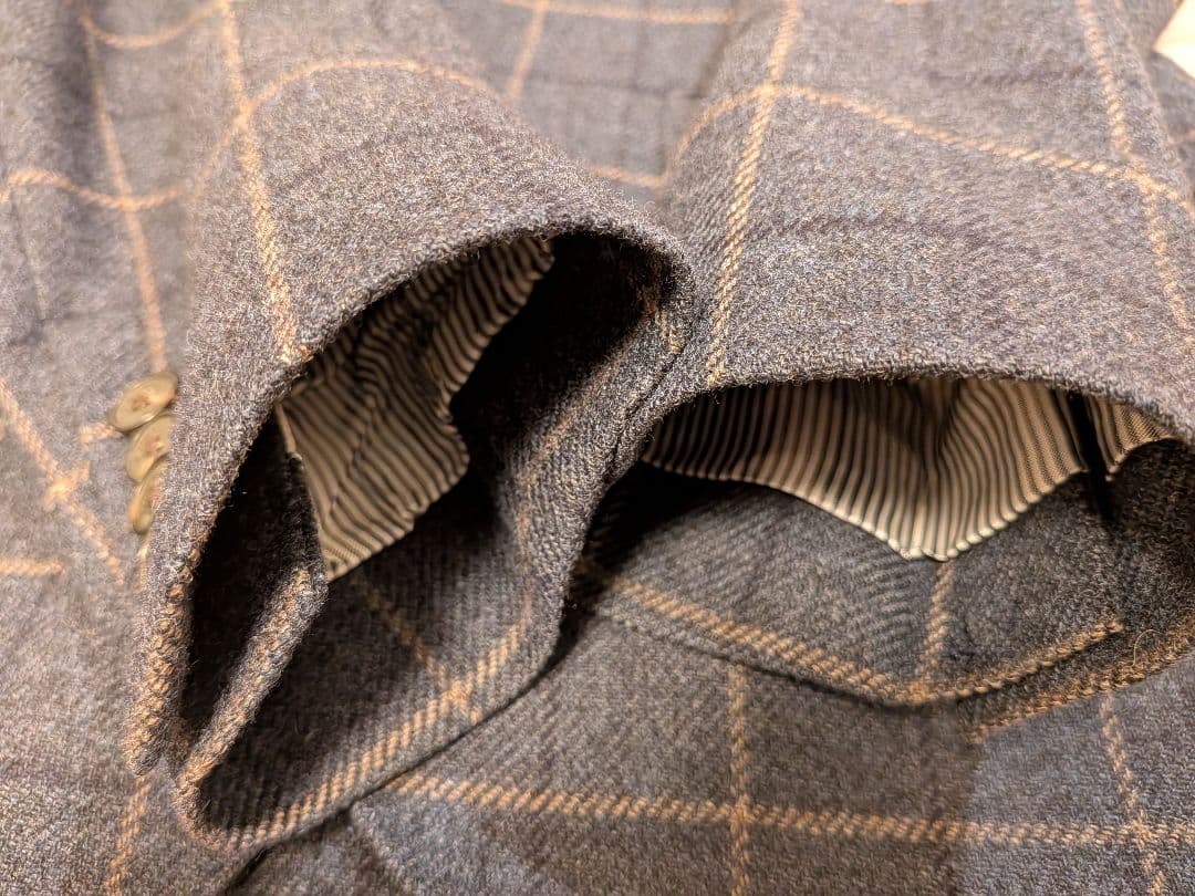 HACKETT テーラードジャケット ネイビー系 チェック柄