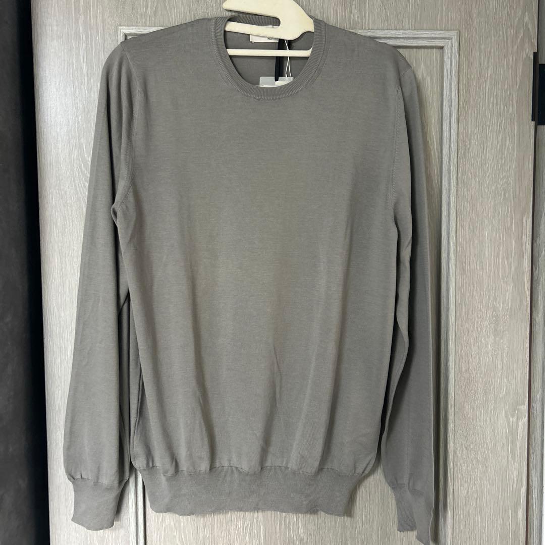 ヒ*ロ様 タグ付新品! GRAN SASSO イタリア製　クルーネックコットンメ