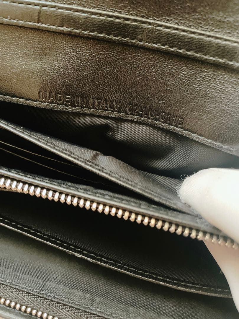 DIOR レディ ディオール チェーンウォレット 長財布　ブラック黒　ラムスキン