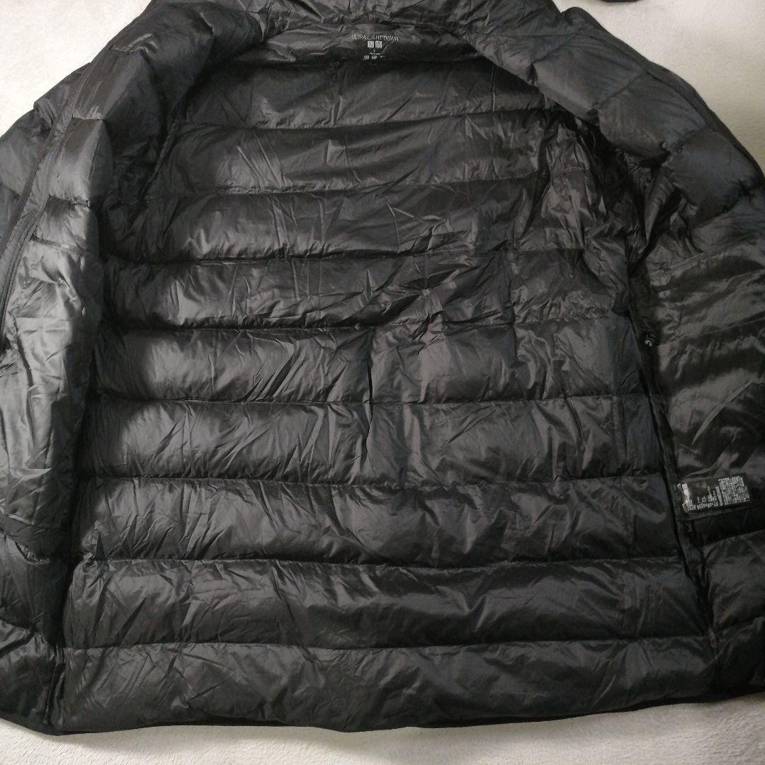 ユニクロ　ウルトラライトダウンフーデッドコート　ブラック　Ｌ