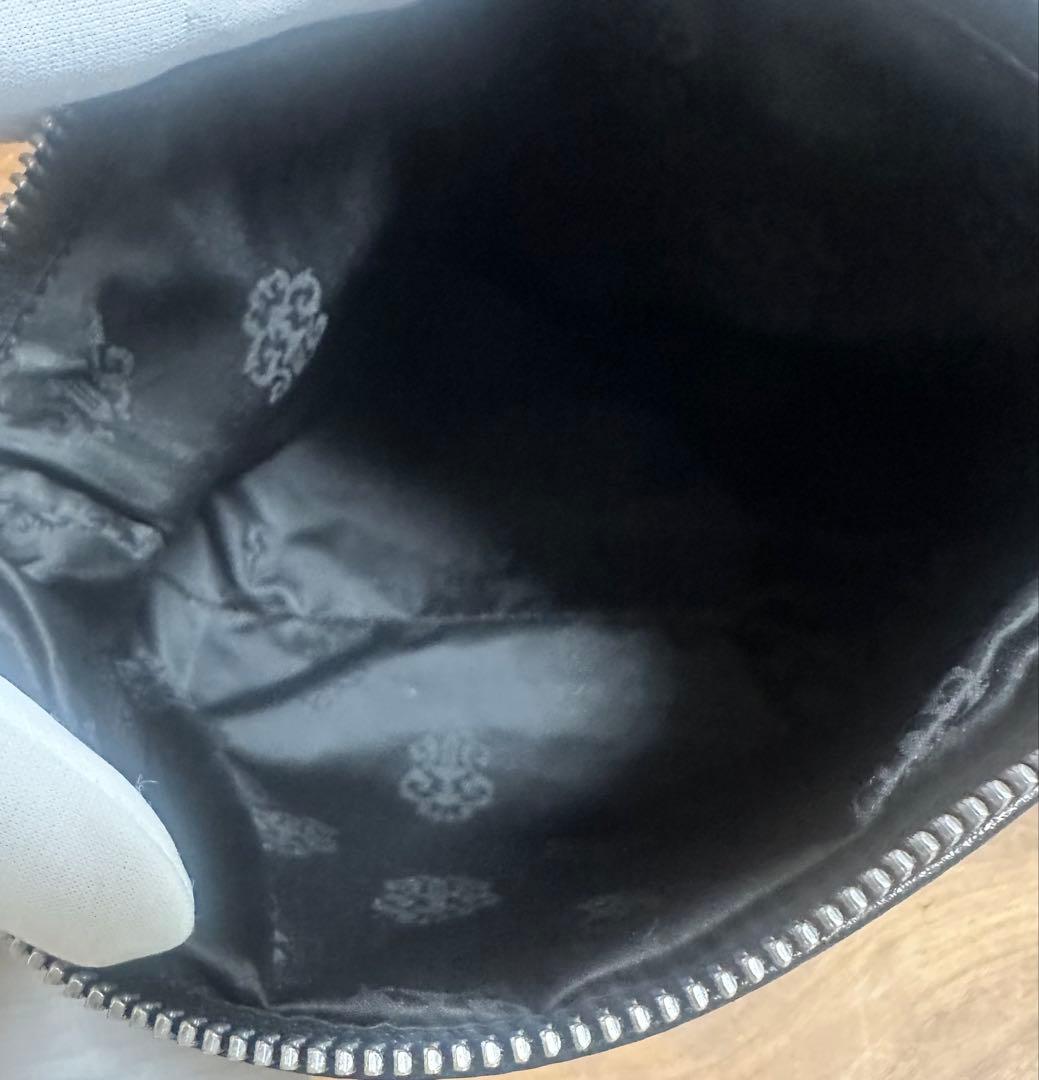 クロムハーツ　クロスパッチ付き　レザーポーチ　Chrome Hearts