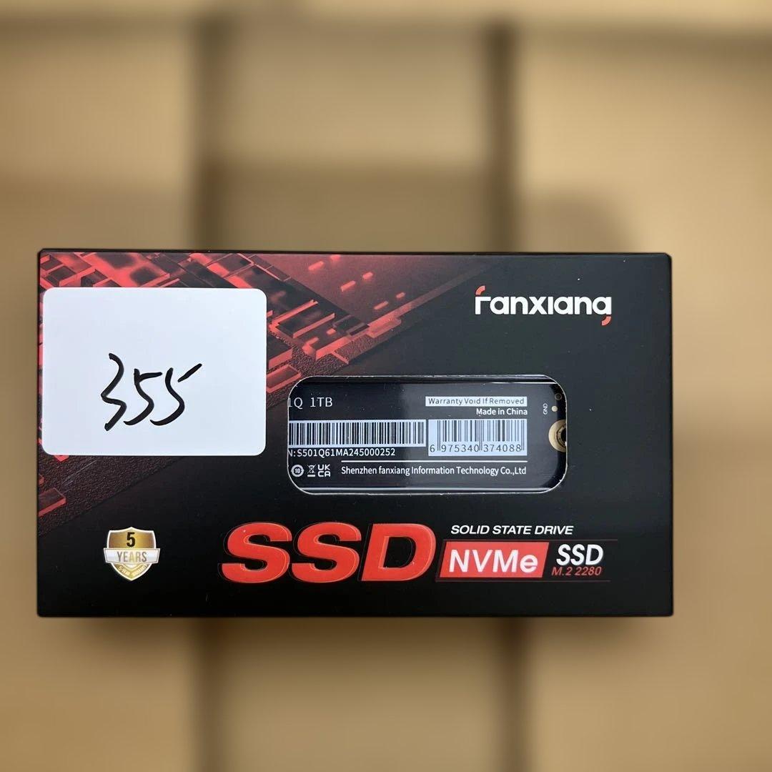 内蔵型SSD 355 fanxiang S501Q SSD 1TB M.2 NVMe 2280