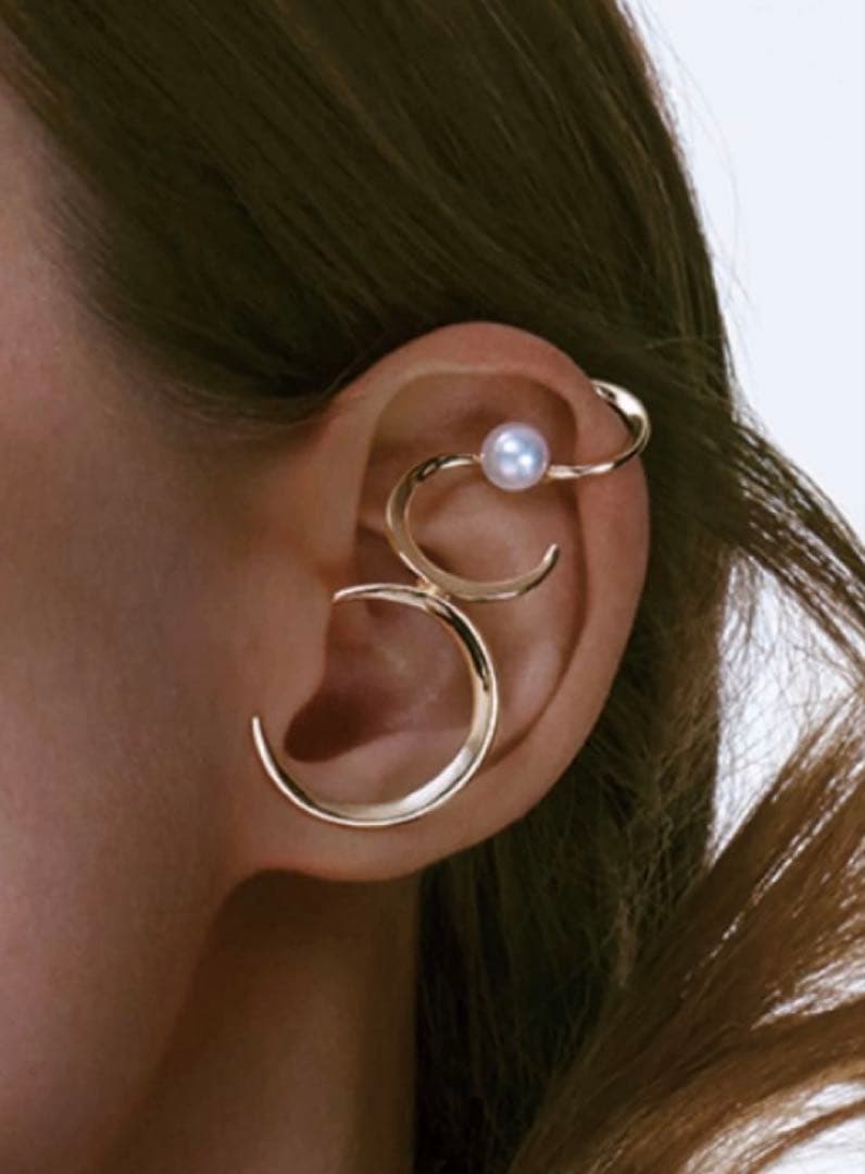 ⭐️美品⭐️スタージュエリーK10 ピアス＆イヤーカフ パール　(片耳用)完売商品！