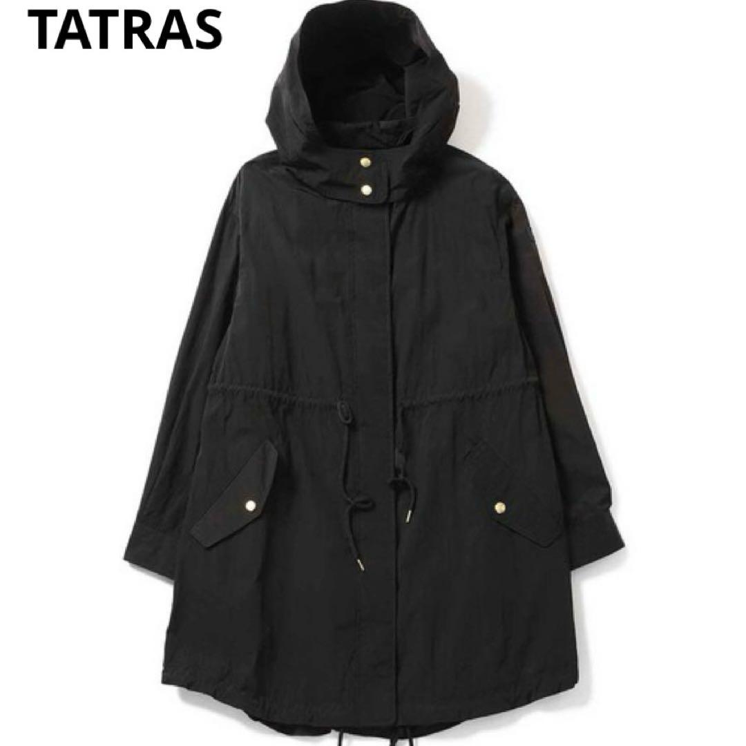タトラス　EUDEMO モッズコート　フード付き　黒