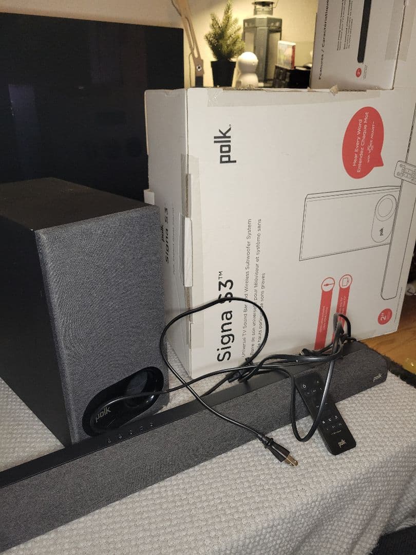 Polk Audio Signa 3 サウンドバーセット 箱付き