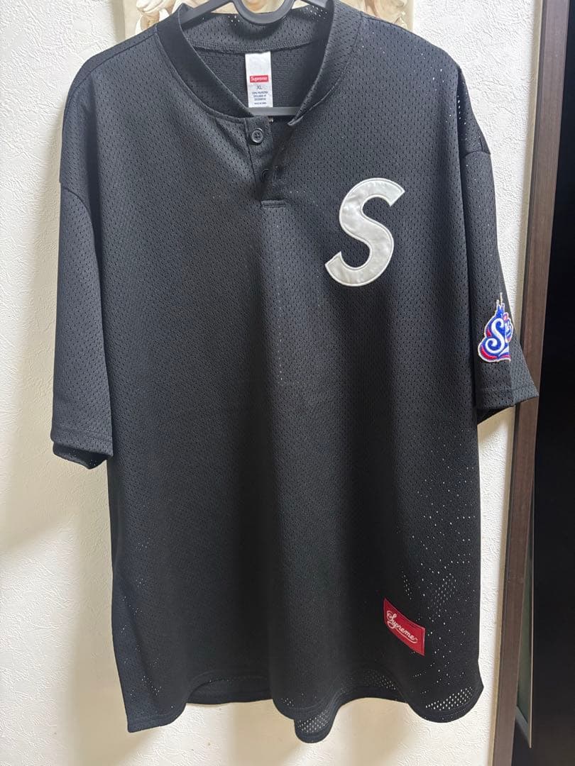 シャツ supreme SLogo henly neck foot ball shirt