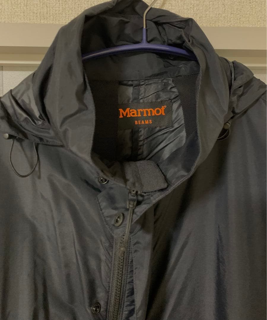 Marmot BEAMS ブラックロング撥水コート